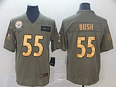 Nike Steelers 55 Devin Bush 2019 Olive Gold Salute To Service Limited Jersey,baseball caps,new era cap wholesale,wholesale hats